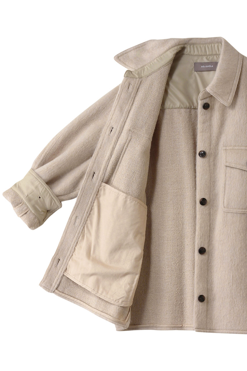 HELIOPOLE(エリオポール)｜CPOシャツブルゾン/ベージュ の通販
