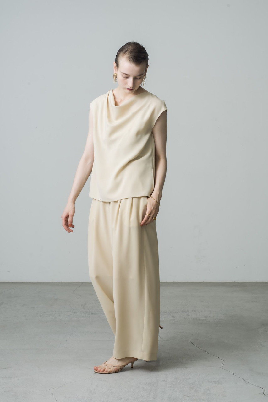 ebure(エブール)｜【店舗限定】2WAYツイル イージーワイドパンツ