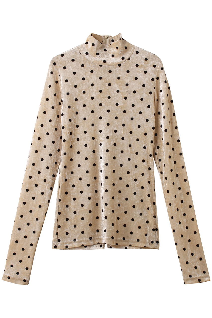 MAISON SPECIAL(メゾンスペシャル)｜Velor Mesh Dot Tops / ベロア