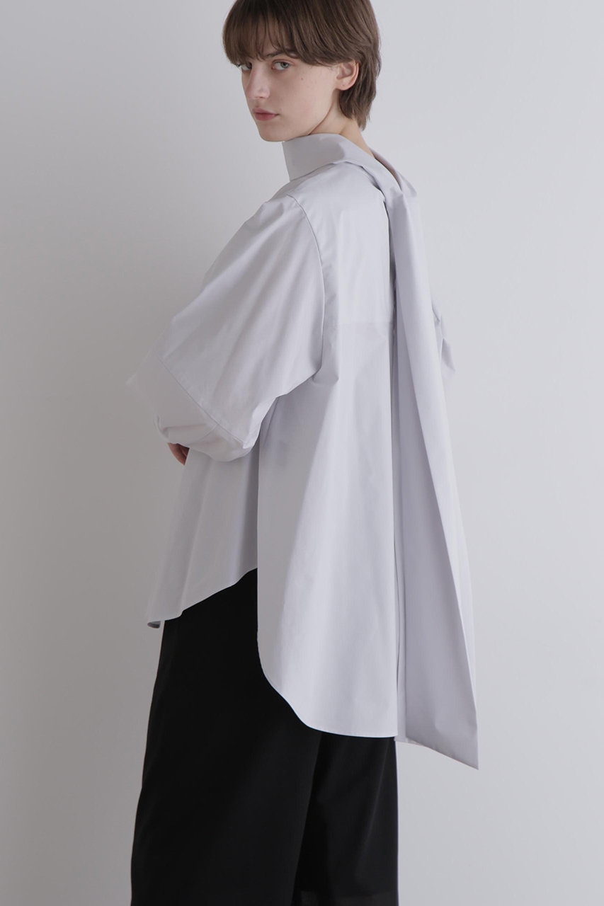 LE PHIL(ル フィル)｜SOLOTEXブロードボウタイブラウス/グレー の通販