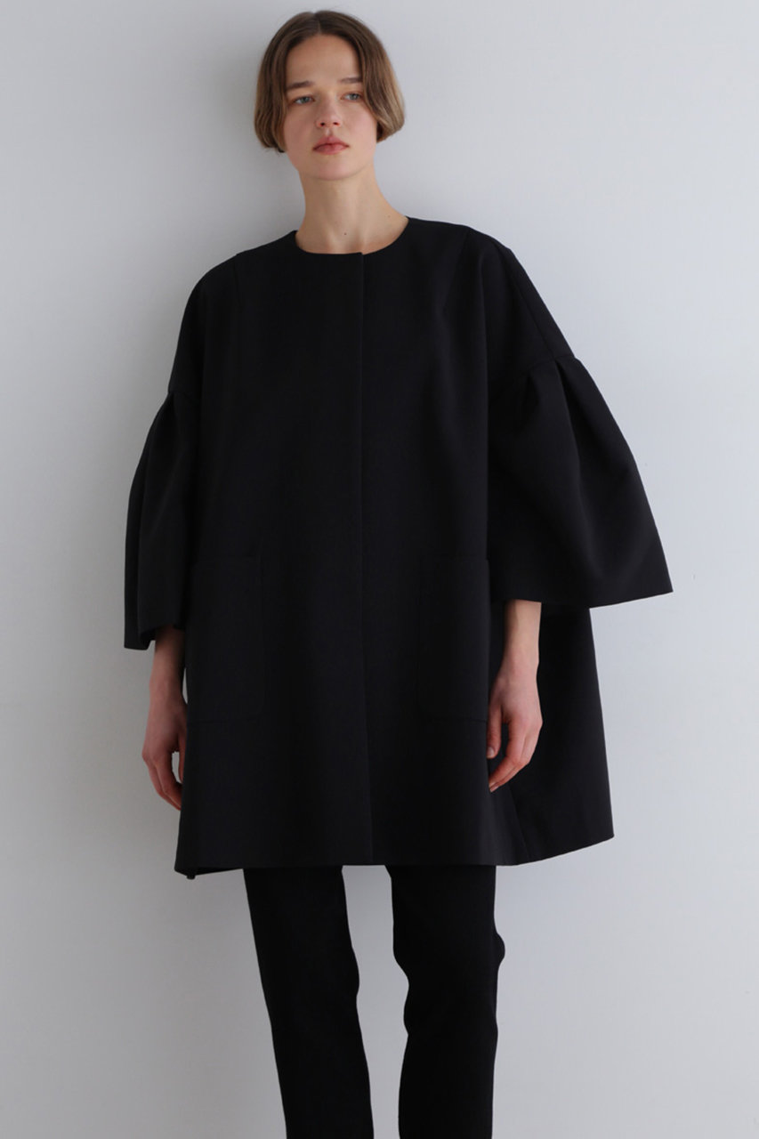 LE PHIL(ル フィル)｜T/Cトリプルクロスコート/ブラック の通販