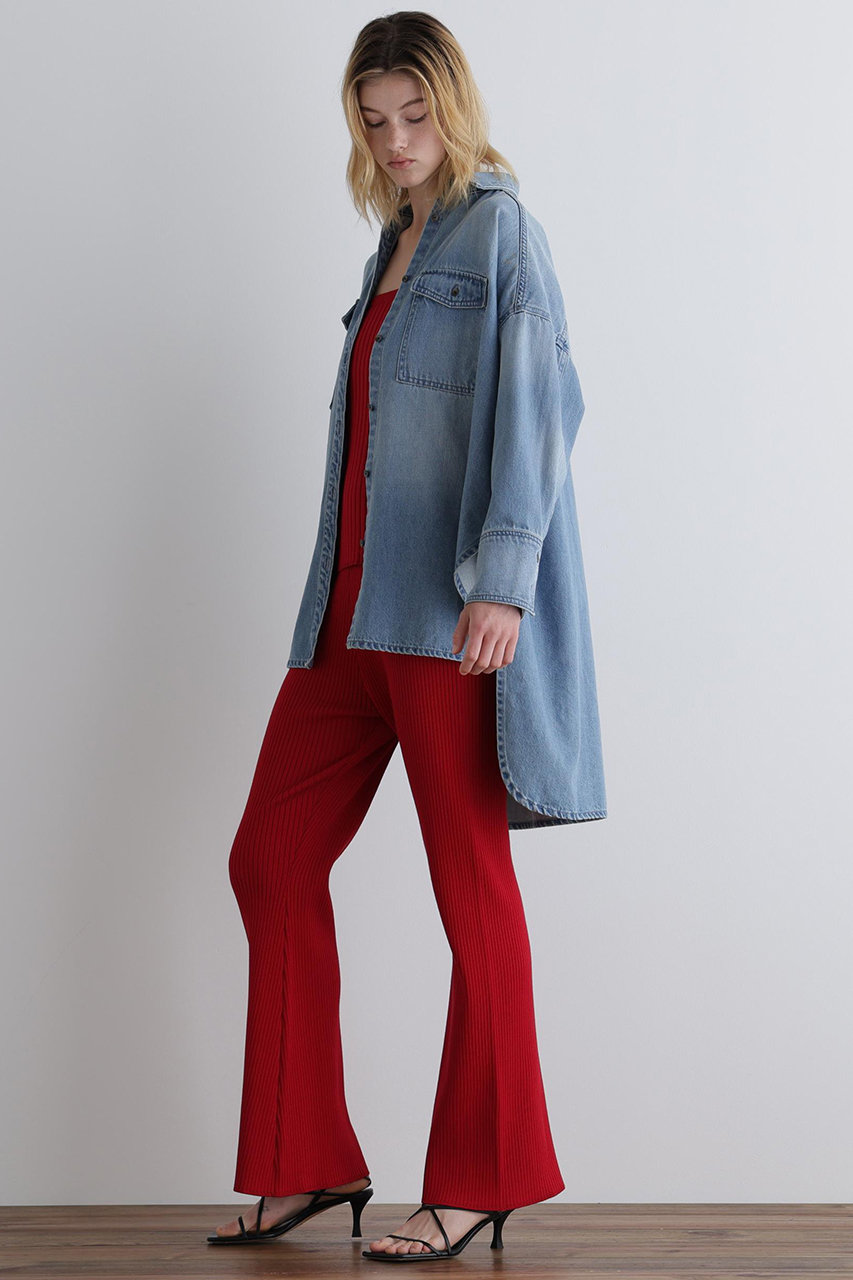 LE PHIL(ル フィル)｜ウォッシュドデニムシャツA/ブルー の通販