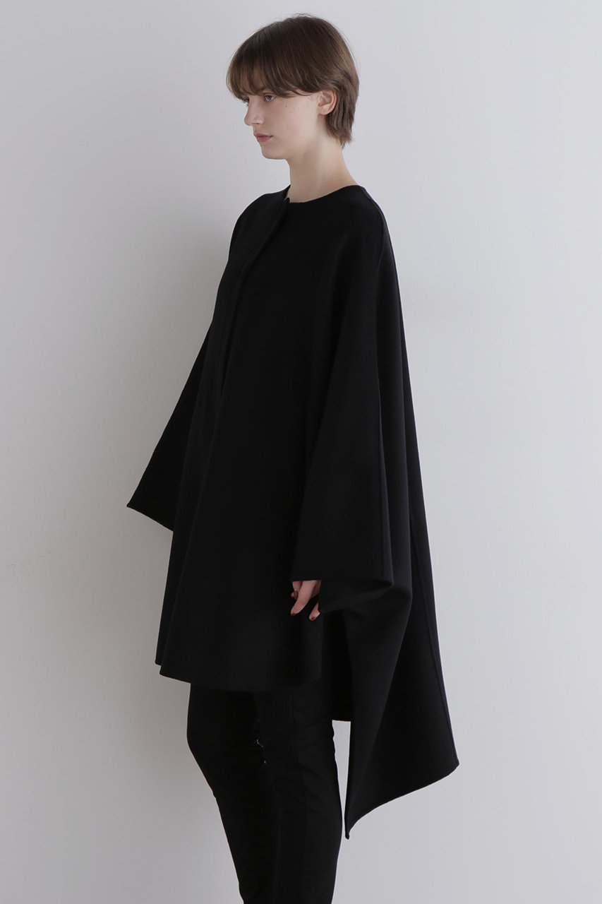 LE PHIL(ル フィル)｜ピュアカシミアケープ/ブラック の通販｜ELLESHOP