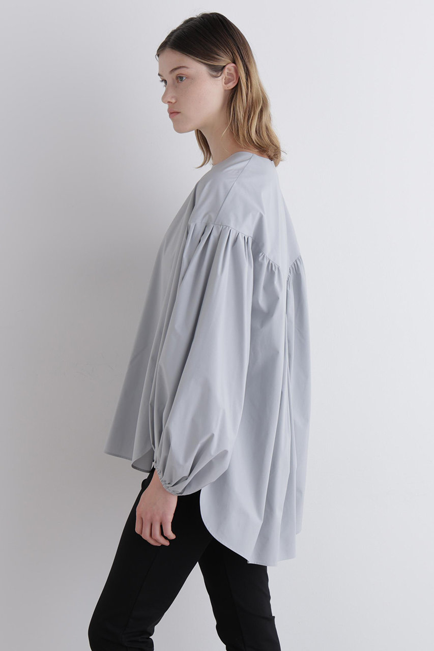 LE PHIL(ル フィル)｜SOLOTEXギャザーブラウス/グレー の通販