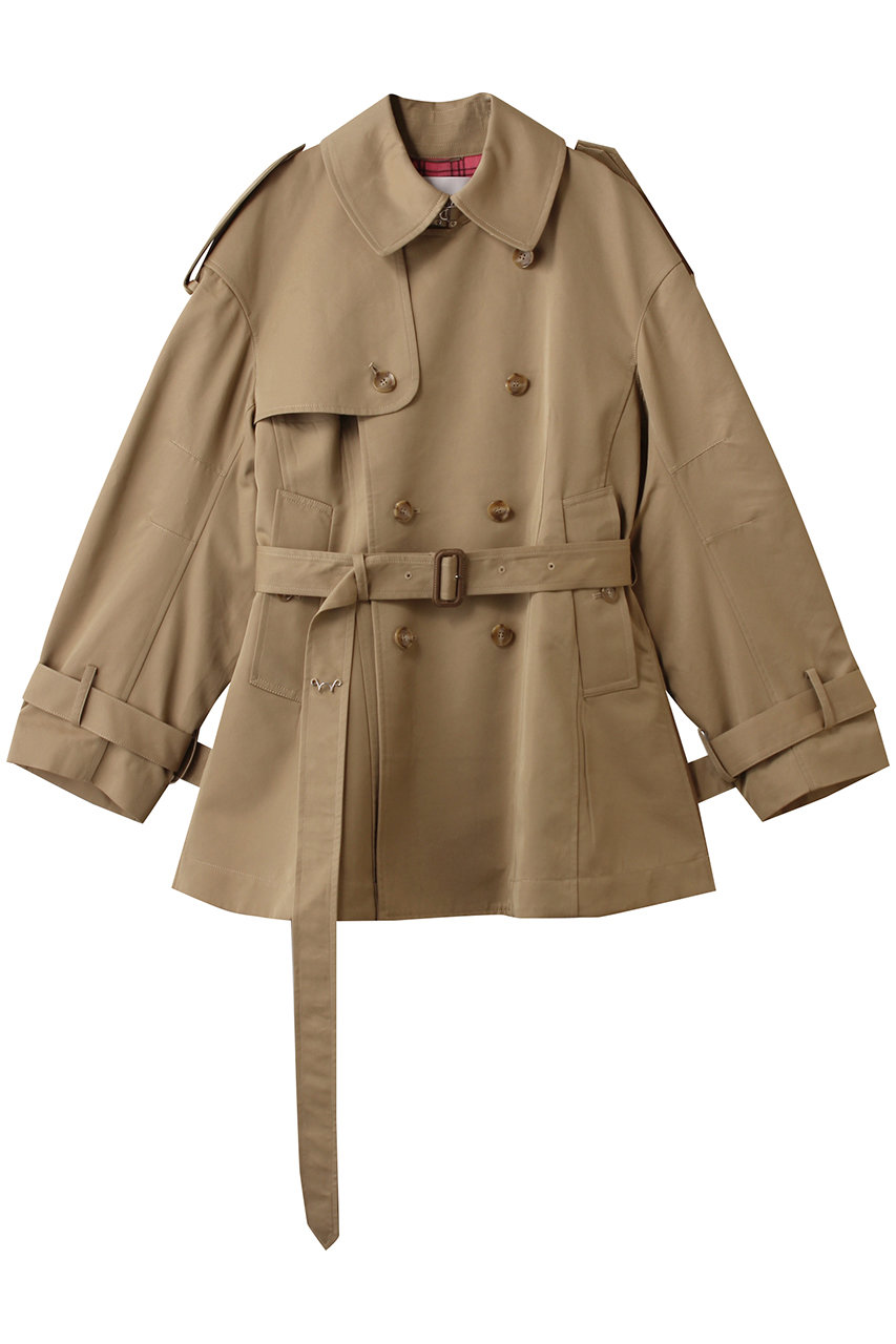 Chika Kisada(チカ キサダ)｜ショート トレンチ コート/ベージュ の