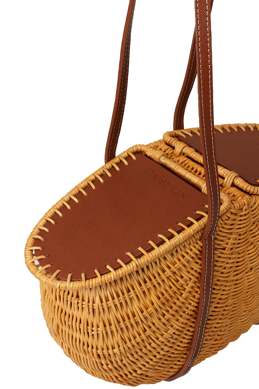 DAISY LIN(デイジーリン)｜Bag “Shell Rattan”/ナチュラル×ブラウン の