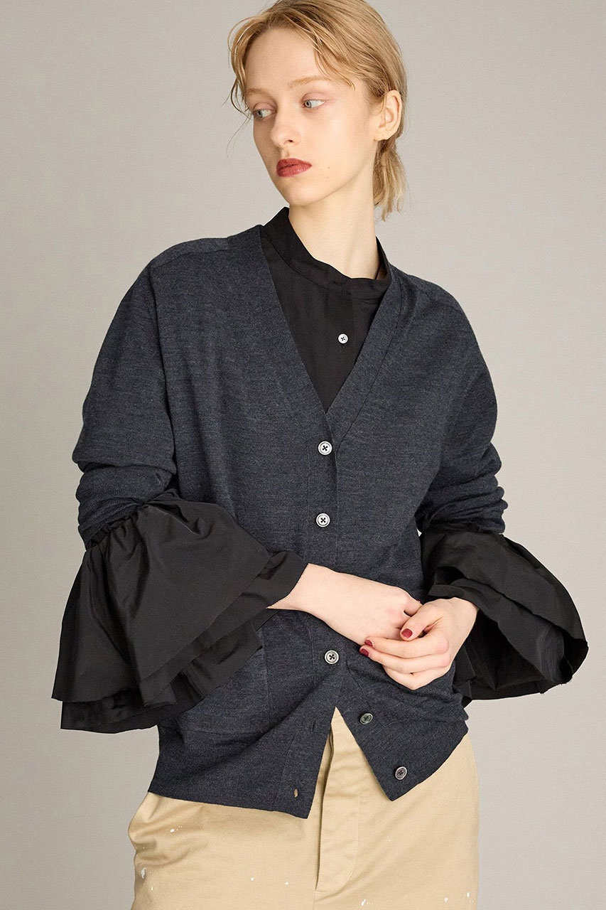 BRILL(ブリル)｜EMPIRE Vネックカーディガン/グレー の通販｜ELLESHOP