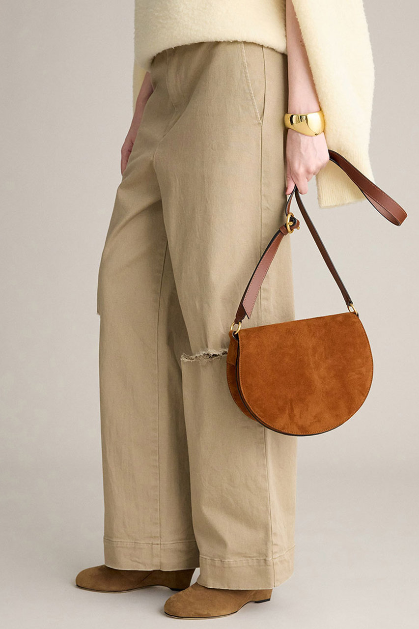 BRILL(ブリル)｜チノクラッシュパンツ/ベージュ の通販｜ELLESHOP