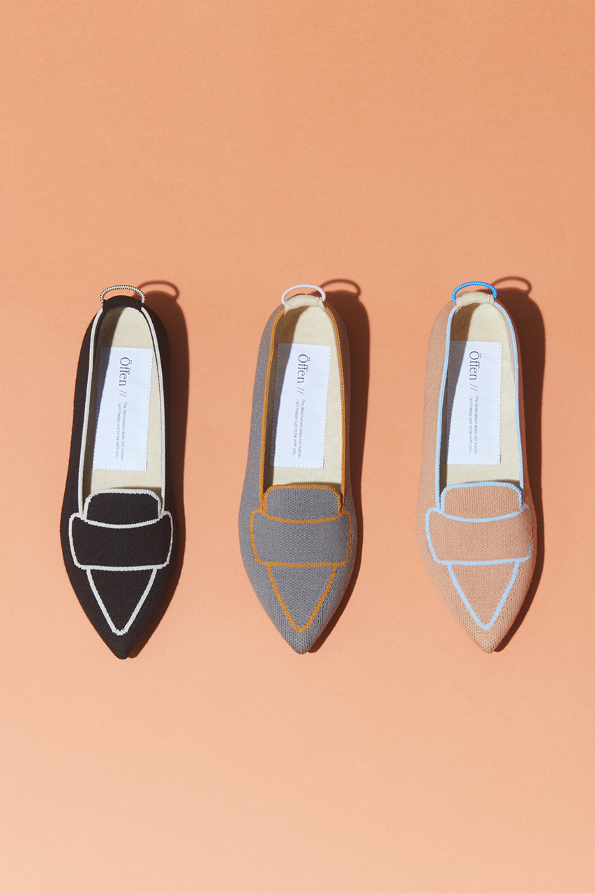 Offen(オッフェン)｜pointed-DROW/GRAY の通販｜ELLESHOP・(エル