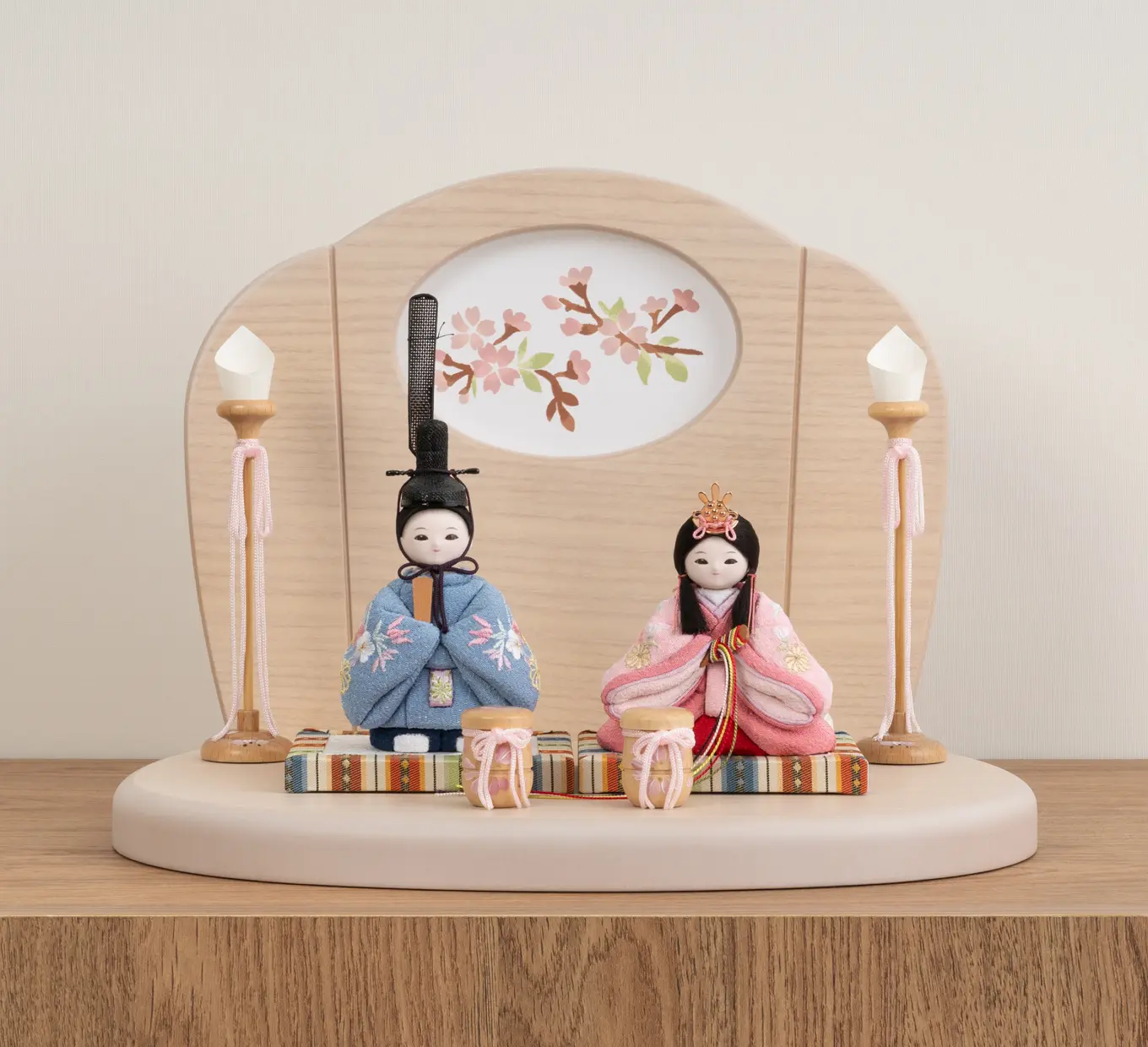 雛人形「ことこと さくらんぼ（衝立式屏風）」｜雛人形の通販 ふらここ