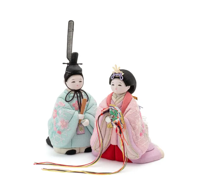 雛人形「さらさら 立雛 京刺繍・花の音・桜花（WEB限定）」｜雛人形の