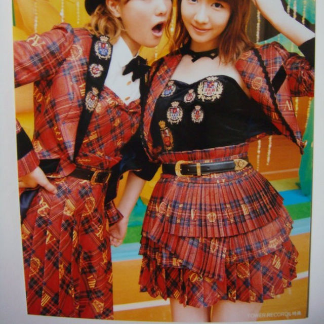 AKB48唇にBe My Baby柏木由紀宮澤佐江タワーレコード特典生写真 卒業の