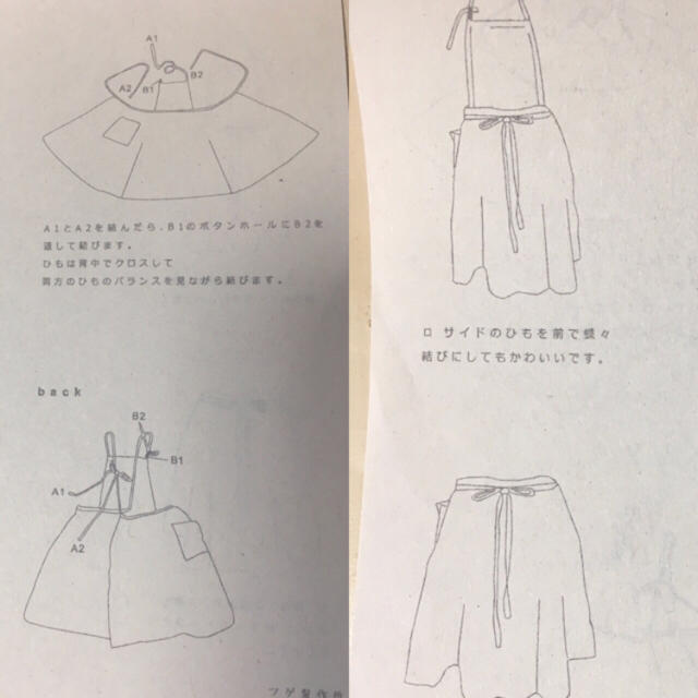 nest Robe - 希少！ツゲ製作所リネンエプロン・上インディゴギンガム