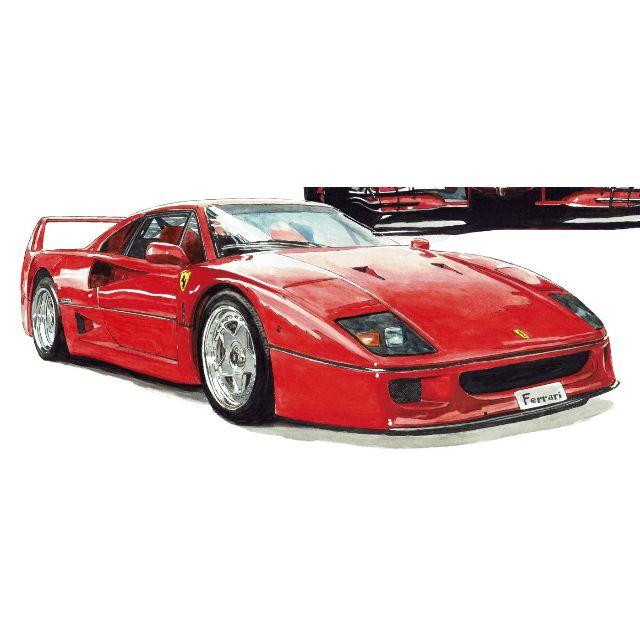 GC-395フェラーリF40/F1限定版画 直筆サイン額装○作家 平右ヱ門の通販