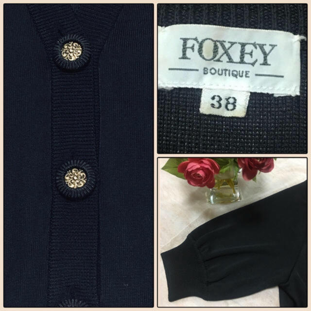 美品 FOXEY フォクシー ボレロ カーディガン 38 美品♡FOXEY 38 ボレロ