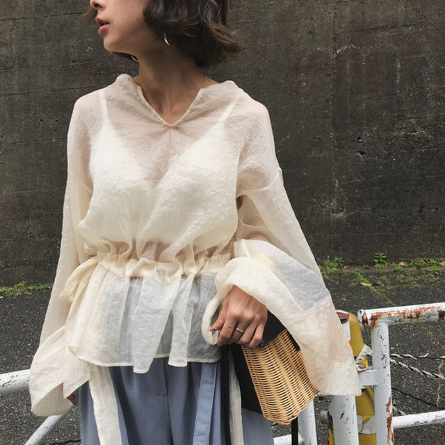 Ameri VINTAGE - シースルー ブラウスの通販 by It's shop｜アメリ