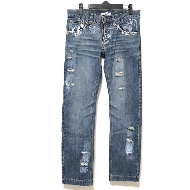 DOLCE&GABBANA - ドルチェ&ガッバーナ 名作ペンキクラッシュデニム