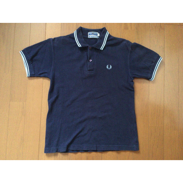 FRED PERRY - フレッドペリーメンズポロシャツM紺色ネイビー水色ライト