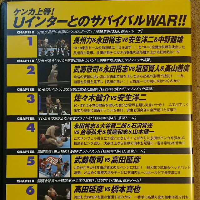 DVD『燃えろ新日本プロレス UWFインター』長州力 高田延彦 武藤敬司の