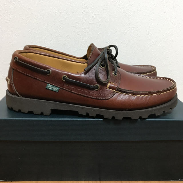 パラブーツ パラブーツ デッキシューズ MALO レザー ブラウン 8.5 malo