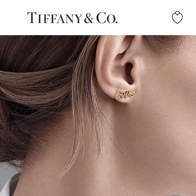 Tiffany & Co. - Tiffany ラブシングルピアス ゴールドの通販 by