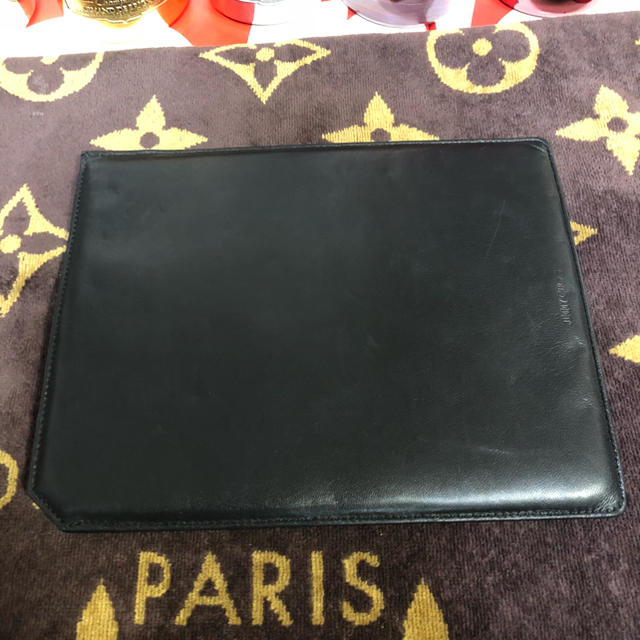 Jimmy Choo ジミーチュウ レザー スタースタッズ iPadケース 黒 Jimmy