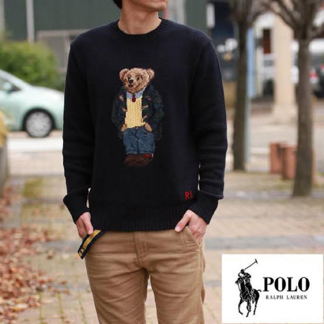 POLO RALPH LAUREN - ポロベア ニット ネイビー M の通販 by tomshop