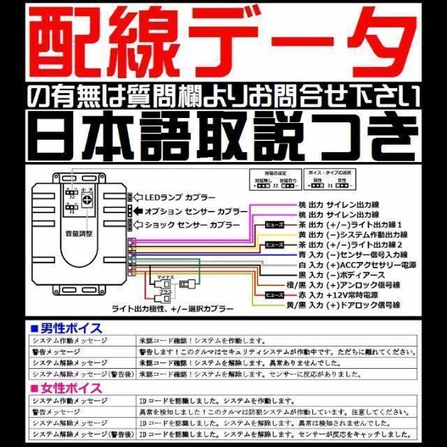 デリカ D：5 CV1W 後期 配線図付□日本語 ボイス 純正キーレス連動の