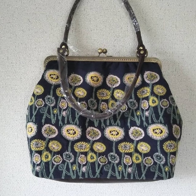 ミナペルホネン ハンドメイド がま口 go! バッグ マチ広め 短