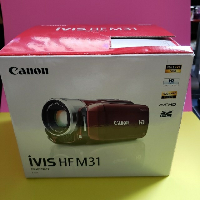 Canon HDビデオカメラ iVIS HF 卸売 M31 レッド