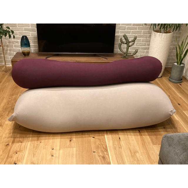 ヨギボーマックス Yogibo ヨギボー ライトグレー 美品 直接引き取りの