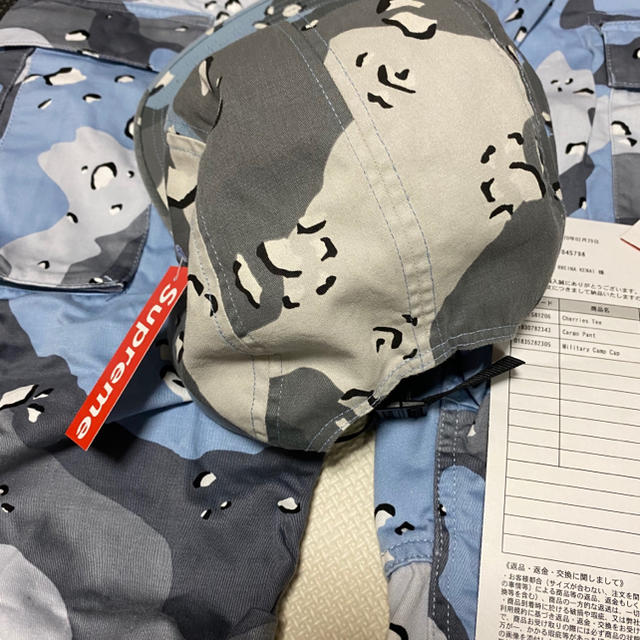 Supreme - supreme ミリタリーキャンプキャップ チョコチップカモ柄の