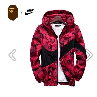 A BATHING APE（ナイロンジャケット ・ レッド/赤色系）のフリマ