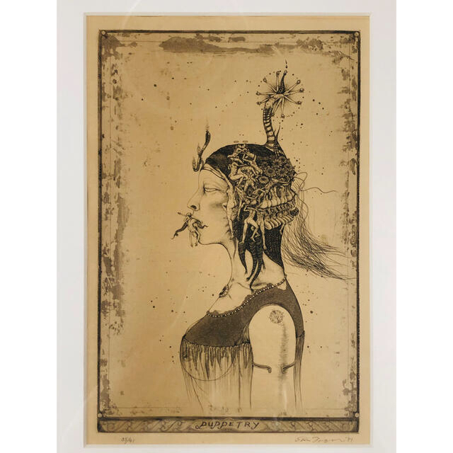 幻の名作❗️多賀新-虚飾 江戸川乱歩表紙絵の実物 真作保証特別頒布 お