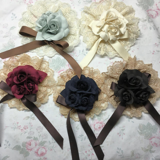 ロゼットヘッドドレス等ヘッドドレスセット ロゼットヘッドドレス