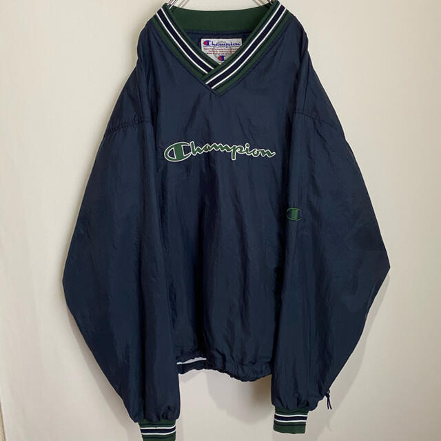 Champion - チャンピオン プルオーバー ナイロン Vネック ビンテージ