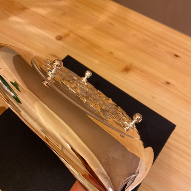 和光堂 - 銀座和光 WAKO ギリシャ製 銀仕上げ 足付きトレイの通販 by