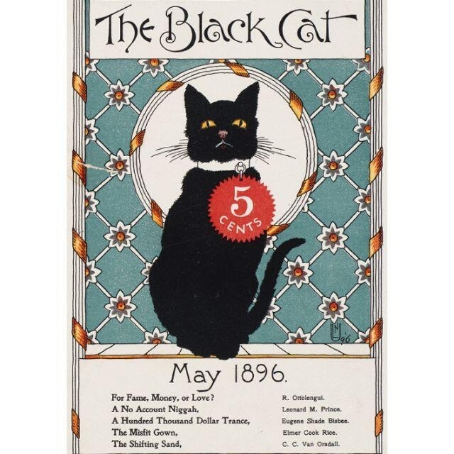 NO.239】A4☆黒猫のポスター☆アニマルレトロヴィンテージアート