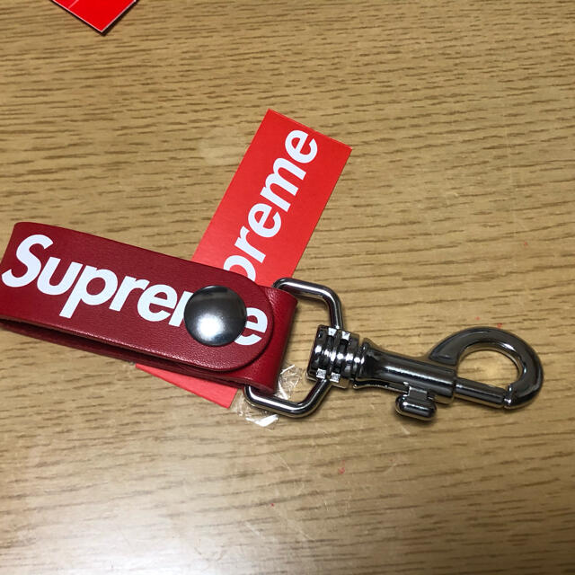 2021ss Supreme Leather Key Loop Rare Supreme Red Leather Key Loop
