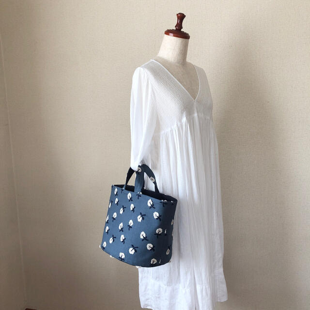 ハンドメイド＊skipトートバッグ minaperhonen