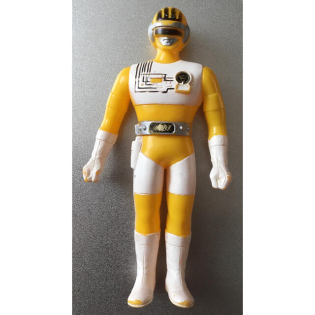 BANDAI - 超電子 バイオマン イエローフォー 中古 ソフビ フィギュアの