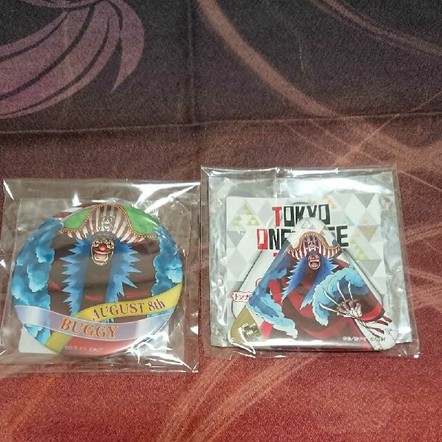 ワンピース バギー 缶バッジ ワンピースタワー トンガリ缶バッジ