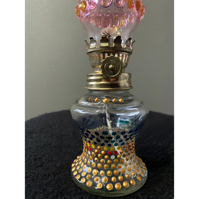 パイレックス ガラス ハンドメイド オイル ランプ キャンプ アウトドア