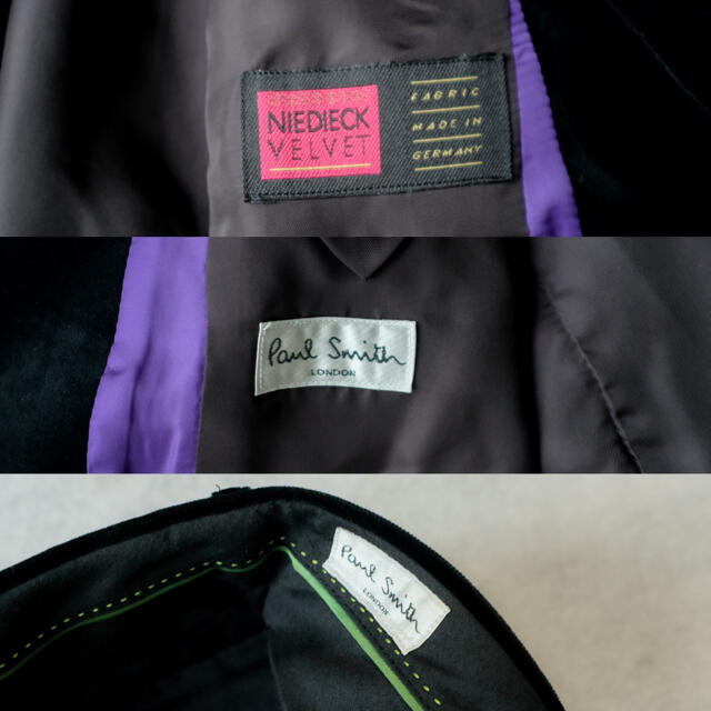 Paul Smith - poul Smith london ベロア セットアップ 高級スーツの