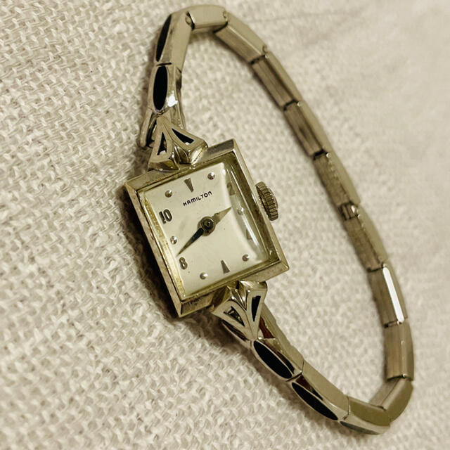 Hamilton - ハミルトン レディース アンティーク時計 10K GF金張り