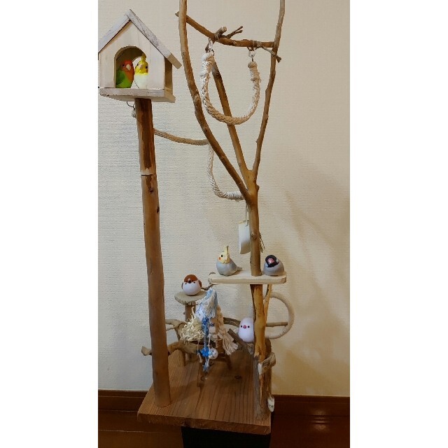 バードアスレチック3way♪ ハンドメイド 流木 バードジムの通販 by Rin