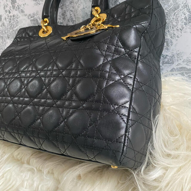 Christian Dior - 良品 カナージュ ディオール キルティング ブラック