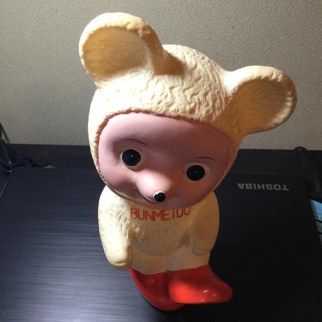 文明堂 カウンター用 店頭用カンカンベア ソフビ人形 大 非売品 レトロ