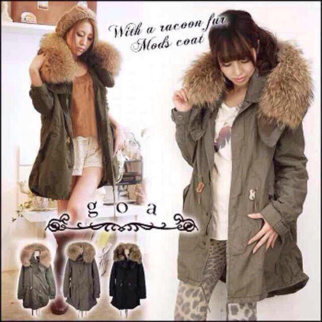 goa - goa ゴア モッズコート モカ ラクーンファーの通販 by Bliss