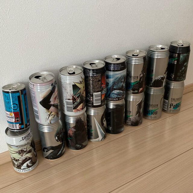 サントリー - ファイナルファンタジー ポーション 他 空き缶 16本の